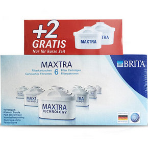 手慢无# 碧然德 Maxtra 净水壶二代滤芯 8只x2套 +4瓶洗洁精  250元包邮