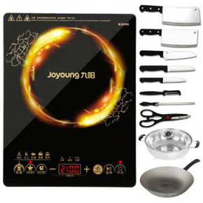 手机端# 九阳 JYC-21HEC05电磁炉+赠汤锅+ 炒锅+刀具八件套 149元