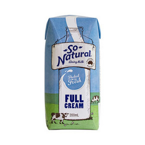 微信端# 澳洲进口 So Natural 全脂UHT牛奶 200mlx24盒 39.99元