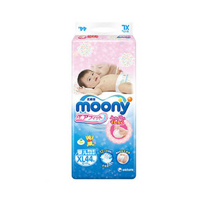 日本 Moony 尤妮佳 婴儿纸尿裤 XL44片 89元