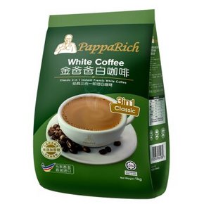 金爸爸 0反式脂肪经典三合一即溶白咖啡1000g 15.6元(29.9，199-100)