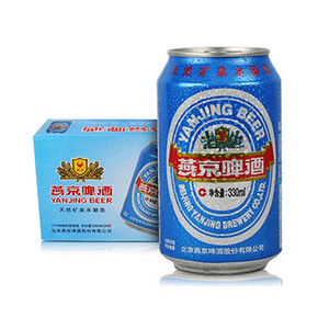 限地区# 燕京啤酒 11度蓝听听罐装 330ml*24听 39.9元