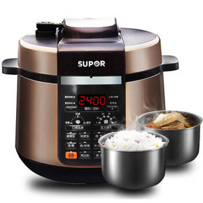 手机端# 苏泊尔 CYSB50YC1-100电压力锅 5L双胆 可开盖收汁 199元，平时369