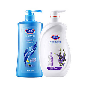 限地区# 好迪  营养洗发水 750ml+活力花香沐浴 750ml 19.9元
