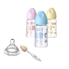 日康 宽口玻璃奶嘴套装 19.9元(可199-100)