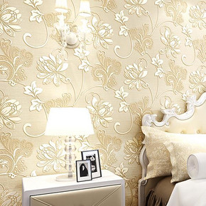 百年 欧式无纺布立体3D墙纸 0.53*9.5m 8.8元包邮(18.8-10券)