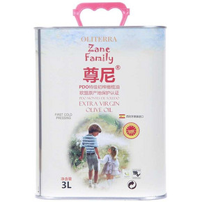 尊尼 PDO特级初榨橄榄油 3L 88元包邮(138-50券)