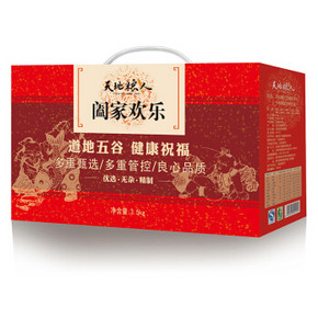 天地粮人之阖家欢乐 东北 十种杂粮礼盒 3.5kg*2箱 98元(可99-30)