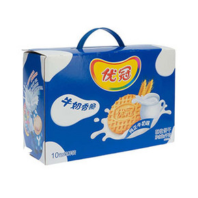 限地区# 优冠 牛奶香脆盒装 1000g 折8.6元(16.9，99-50券)