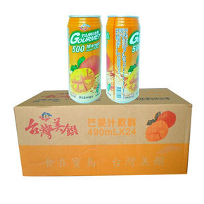 通天下 芒果汁 490ml*24瓶 69元(119-50券)