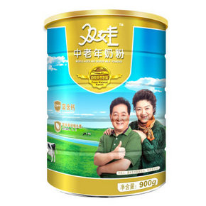 双娃 中老年成人奶粉 罐装900g 折26.6元(39.9，99-40券)