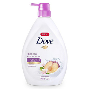 DOVE 多芬 衡悦水润清爽水润沐浴乳720ml 折22.5元(3件5折，另有)