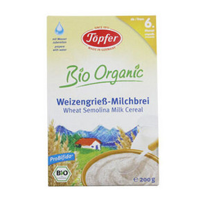 Töpfer 特福芬 有机小麦牛奶米粉 200g 11.7元(9.9+1.8)