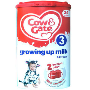 Cow＆Gate 英国牛栏 婴幼儿奶粉 3段 900g*2罐 151元包邮(135+16/买2减1)