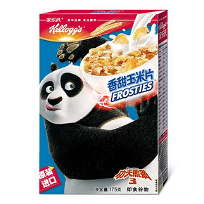 泰国进口 Kellogg’s 家乐氏 夫熊猫版 即食香甜玉米片175g 8.9元