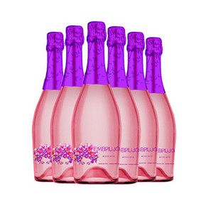 西班牙进口 爱如·蝶之语 甜桃红起泡葡萄酒 750ml*6瓶 99元包邮