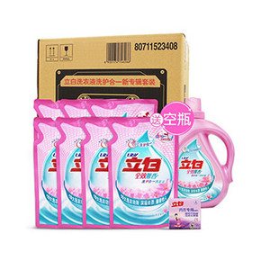 立白 洗护合一套装 洗衣液3.5kg+空瓶1kg+内衣皂101g+纸箱 29.8元