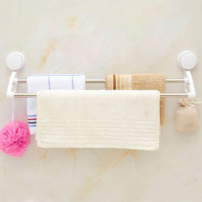 易旅 卫生间免打孔吸盘晾挂毛巾架 18元包邮(28-5-5券)