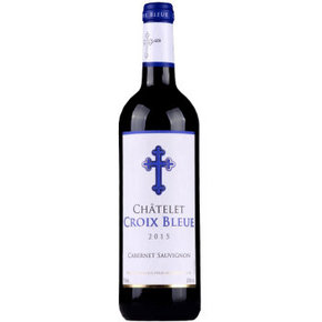 微信端# 法国 蓝十字堡 赤霞珠干红葡萄酒 2015 750ml 19.9元
