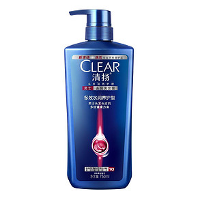 CLEAR 清扬 男士去屑洗发露 多效水润养护型 750ml 39.9元
