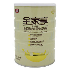 新西兰进口 M.love 美庐 全家享 全脂速溶奶粉 800g 39元