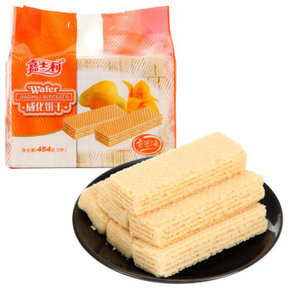 限地区# 嘉士利 香芒味威化饼干 454g/袋 4.8元