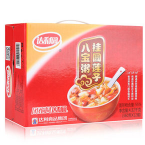 达利园 桂圆莲子八宝粥箱装 360g*12 罐 49.9元(1送1)