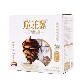 松之白露 野生松仁乳 箱装 200ml*12  29元