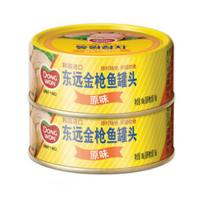 韩国进口 东远 金枪鱼 方便速食罐头 原味100g*2罐 16.8元