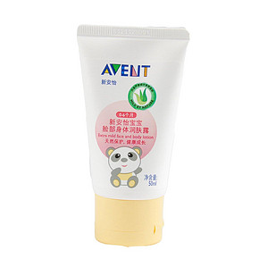 飞利浦 AVENT 新安怡 宝宝脸部身体润肤露50ml 10元(26，4件4折)