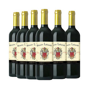 西班牙进口 布拉森 干红葡萄酒 整箱装 750ml*6瓶 88元