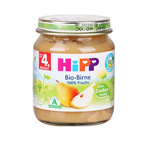 德国进口 HIPP 喜宝 有机梨子泥 125g 7.63元(6.18+1.45)
