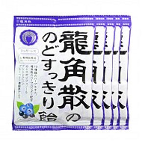 龙角散润喉糖 蓝莓味 75g*5袋 95元包邮(105-10)