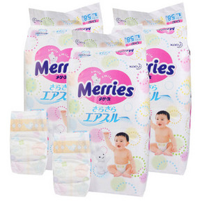 日本进口 Merries 花王 纸尿裤 L58*3包装 339元包邮