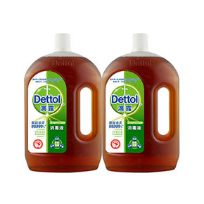 Dettol 滴露 消毒液 1.8L*2瓶*2件 139元包邮(买2减1)