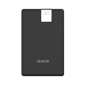 dostyle 黑卡 全金属外壳卡片移动电源 1500毫安 59元