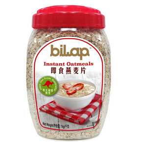 马来西亚进口 Bilap 比纳 即食燕麦片1kg 折14元(24.9，6件5折+税)