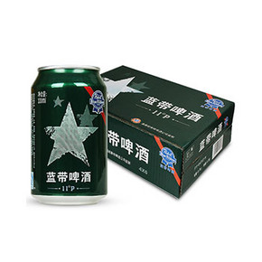 限地区# 蓝带啤酒 军罐 整箱装 11度 330ml*24听 59.9元