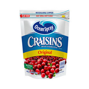 Ocean Spray 优鲜沛 蔓越莓干 原味 1360g 44.3元(39+5.3)