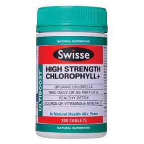 澳洲 Swisse1000mg 叶绿素片 200粒 155.5元包邮(159-20+16.5)