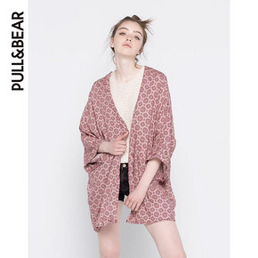 PULL&BEAR 女士印花和服式外衣 69元