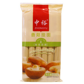 中裕 ZHONGYU 香菇 打扎挂面 600g*2件 8元(买1送1)