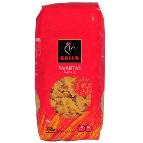 GALLO 公鸡 蝴蝶形意大利面 500g 折6.9元(9.9，3件7折)