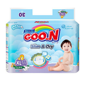 GOO.N 大王 特薄干爽婴儿纸尿裤 XL30片 59元(可199-40)