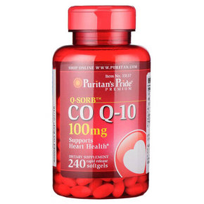 美国 普丽普莱 辅酶Q10营养胶囊 100mg*240粒 144.3元包邮(129+15.3)