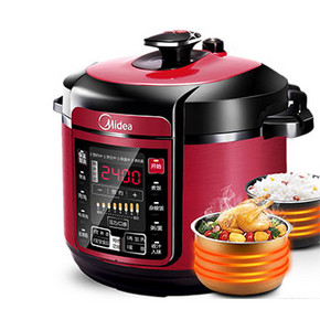 Midea 美的 MY-QC50A5电压力锅双胆 5L 199元包邮(299-100券)