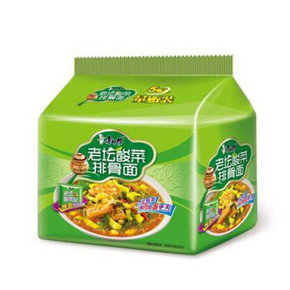 1包不到1块钱# 康师傅  老坛酸菜排骨面 五连包 4.1元