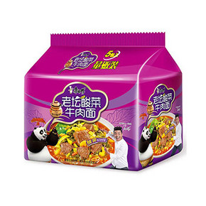 康师傅 方便面经典系列 酸菜牛肉面 111g*5包 8.2元