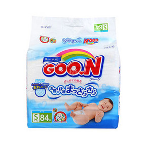 日本进口 GOON 大王 婴幼儿纸尿裤 S84片*2包 152元包邮