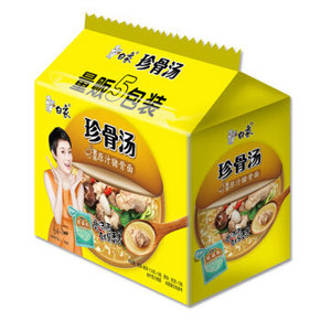 钻石会员# 白象 方便面 珍骨汤 原汁猪骨面 114g*5包 9.9元